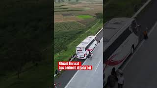 Darurat bus berhenti di jalur tol #shorts #bus #sos