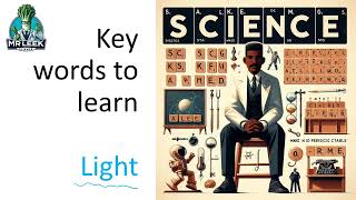 Light key words definitions KS3