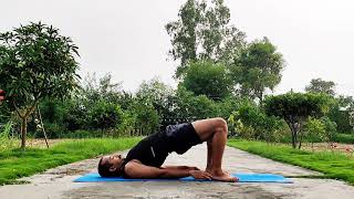 Bridge pose   setu bandhasana