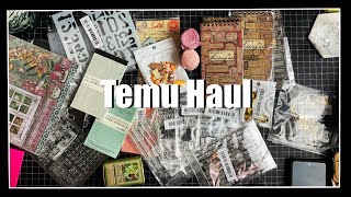 Temu Craft Supply Haul - Junk Journal Temu Supplies - Stickers - Stamps