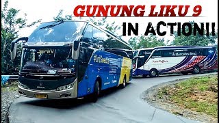 IN ACTION!!! LINCAHNYA BUS MELEWATI GUNUNG LIKU 9