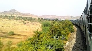 Doundaj Horseshoe curve | Beautiful Ghats | Honking WDP4 Koyna Express