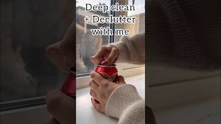 Deep clean + declutter with me #shorts #declutter #organizeanddeclutter#shortsfeed #satisfying #asmr