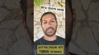 אתגר מושג פיננסי ביום, יום 16 - למי אכפת מדירוג האשראי (BDI)