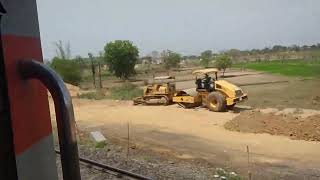 Bilaspur Chennai SF Express high speed skip of aamgao, gudma & crossing with puri express.#wap7