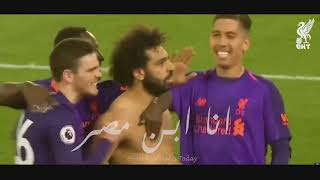 مهارات واهداف محمد صلاح علي اغنية انا ابن مصر🔥🔥 2019