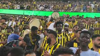 طرب وتشجيع جمهور الاتحاد امام الشباب 💛🖤