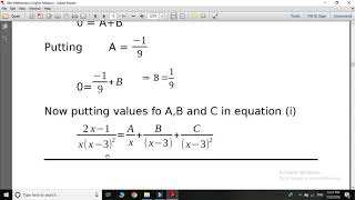 Resolve Fractions into partial fractions MATH GRADE 10 EC#68 EXERCISE#4.1 (QUESTION#8, 9 & 10)