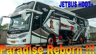 Cinematic Bus ~ Armada Baru,Livery Baru !!! Paradise Reborn - Strobo Tumpuk - Po.Haryanto Hm 065