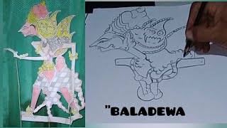 Cara Menggambar wayang Baladewa Membuat Dan Mempragakanya