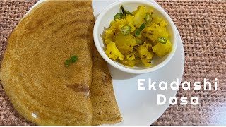 Ekadashi Dosa | Quinoa Dosa |એકાદશીના વ્રત માટે રેસીપી | Crispy Masala Dosa |Gulab Hari Satvik Rasoi