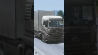 truckers of europe 3 - truck trailer yang kotor setelah terkena hujan - android gameplay