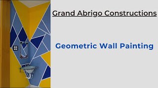 Geometric Wall Painting | Chennai House for sale | Grand Abrigo Constructions