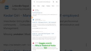 Who is @technicalkedargiri4868 Google #shorts #thanks #foryou #viral #fyp