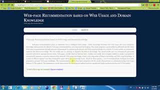 Web page recommendation based on web usage and domain knowledge