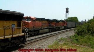 A couple trains at Dallas, Tx. 08/10/2013 ©