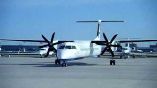 Croatia Q400 9A-CQE engine ground run at YYZ, Toronto