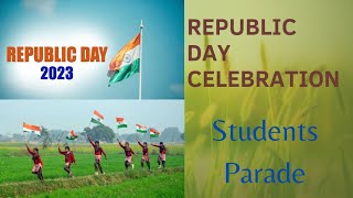 Republic day celebrations in our school. Students parades. குடியரசு தினவிழா அணிவகுப்பு.