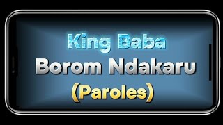 King Baba - Borom Ndakaru ( Paroles- Lyrics )