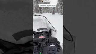 Snowmobile ride experience at Rovaniemi Finland