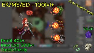 Tibia - EK/MS/ED 100lvl+ | Krailos Brimstone Bugs & Giant Spider | 3w1 (Profit/Exp/Taski)