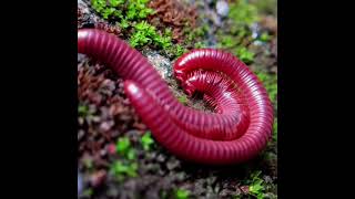 Rusty Millipede (Trigoniulus corallinus) mating..Read description to know more #macro #bug