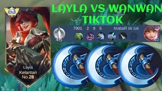 LAYLA VS WANWAN❗BUILD ONE SHOT ENEMY DELETE! easy savage | build top 1 global Layla