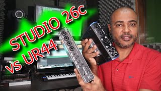 Presonus Studio 26c vs Yamaha Steinberg UR44. Qual é a melhor?