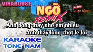 Karaoke Ngỡ Remix | Tone Nam | Karaoke Nhạc Sống Sóc Trăng