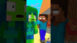 Transform Watch   Zombie becomes Herobrine to help Zombie Girl