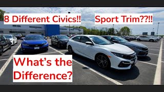 2021 Honda Civic Trim Level Comparison