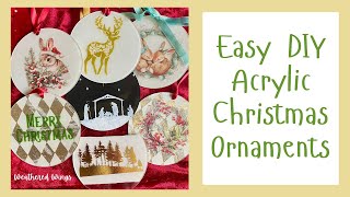 How to Easily Make Acrylic Christmas Ornaments