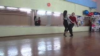 zouk class in dance studio DancA 11 01 16  Слава и  Марина протанцовочка