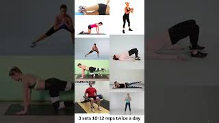 9 Exercises to Help You Get Rid of Hip Dips | Fast Get Rid Of Hip Dips Workout At Home | #shorts