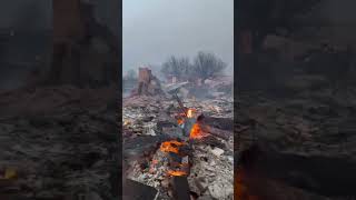 Wildfire Damage w/Homes Destroyed - Canadian, Texas