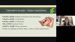 Recepção Alunos - Curso Técnico em Comércio - 26/03/21