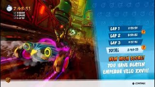 Crash Team Racing Nitro-Fueled. Assembly Lane Velo ghost