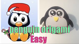 How to make a origami penguin easy | penguin origami easy | Simple Paper Penguin Craft for Kids | 企鵝