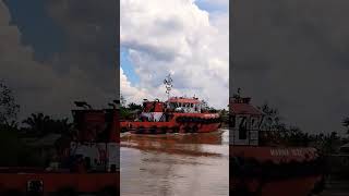 marina 1632 tujuan keluar dr jetty. mohon ijin alurnya ramba jetty sungai lilin palembang#shortvideo