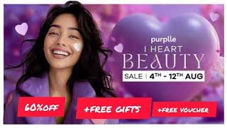 purple i 💜 sale....up to 60%off..Free gifts.. Free coupon code.. unboxing purple sale es kya kharida