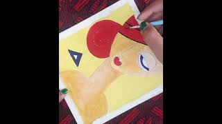 ||canvas painting acrylic colour||modern art|| #art #best#viral#shortvideo#viral short#