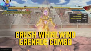 Xenoverse 2 Combo Crush Whirlwind Grenade