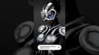 Asking AI for the next Afrofuturist superhero. #ai #art #short