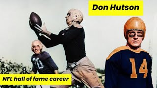 Don Hutson INCREDIBLE NFL Hall of Fame Career Highlights!