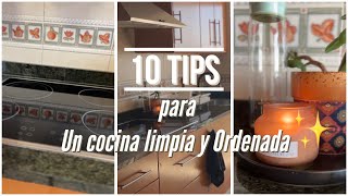 10 TIPS PARA MANTENER TU COCINA LIMPIA Y ORDENADA ✨🫰🏼