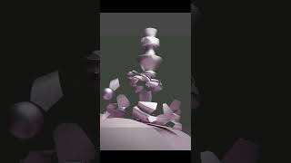 chess animation in blender-mds design #shorts 😀