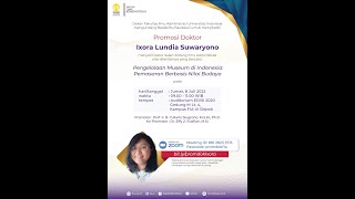 Sidang Promosi Doktor - Ixora Lundia Suwaryono