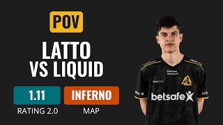 [POV] GODSENT latto VS Liquid [Inferno] | CS GO DEMO POINT OF VIEW