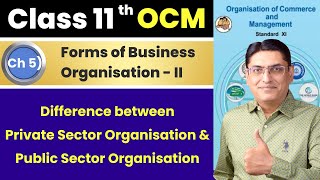 Difference between Private Sector Organisation and Public Sector Organisation