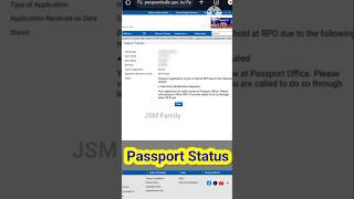 Your application in under review at Passport Office 🇮🇳 Status Check #passport #shorts #2024 #update